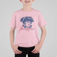 George Washington The American Revolution T Shirt For Kid Distressed Sketch Historic Patriotic Graphic