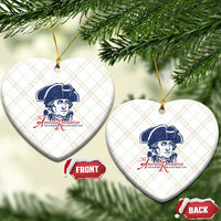 George Washington The American Revolution Ceramic Ornament Distressed Sketch Historic Patriotic Graphic