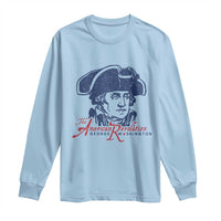 George Washington The American Revolution Long Sleeve Shirt Distressed Sketch Historic Patriotic Graphic