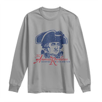 George Washington The American Revolution Long Sleeve Shirt Distressed Sketch Historic Patriotic Graphic