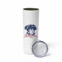 George Washington The American Revolution Skinny Tumbler Distressed Sketch Historic Patriotic Graphic