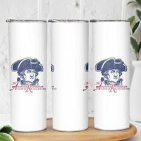 George Washington The American Revolution Skinny Tumbler Distressed Sketch Historic Patriotic Graphic