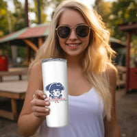 George Washington The American Revolution Skinny Tumbler Distressed Sketch Historic Patriotic Graphic