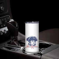 George Washington The American Revolution Skinny Tumbler Distressed Sketch Historic Patriotic Graphic