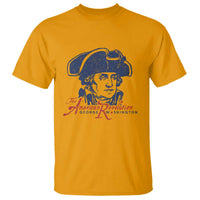 George Washington The American Revolution T Shirt Distressed Sketch Historic Patriotic Graphic