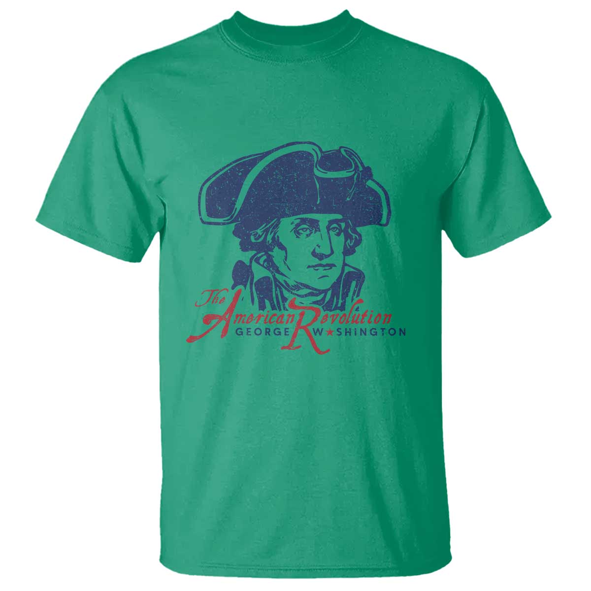 George Washington The American Revolution T Shirt Distressed Sketch Historic Patriotic Graphic