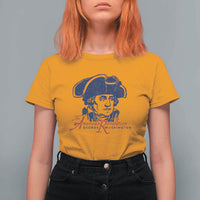 George Washington The American Revolution T Shirt For Women Distressed Sketch Historic Patriotic Graphic