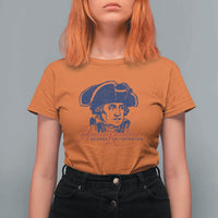 George Washington The American Revolution T Shirt For Women Distressed Sketch Historic Patriotic Graphic