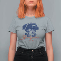 George Washington The American Revolution T Shirt For Women Distressed Sketch Historic Patriotic Graphic
