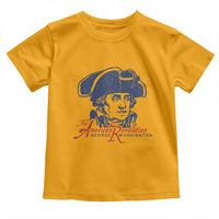 George Washington The American Revolution Toddler T Shirt Distressed Sketch Historic Patriotic Graphic