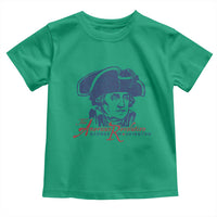 George Washington The American Revolution Toddler T Shirt Distressed Sketch Historic Patriotic Graphic