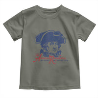 George Washington The American Revolution Toddler T Shirt Distressed Sketch Historic Patriotic Graphic