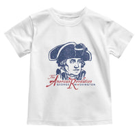 George Washington The American Revolution Toddler T Shirt Distressed Sketch Historic Patriotic Graphic