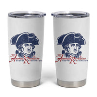 George Washington The American Revolution Tumbler Cup Distressed Sketch Historic Patriotic Graphic