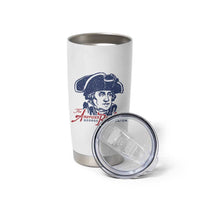 George Washington The American Revolution Tumbler Cup Distressed Sketch Historic Patriotic Graphic
