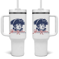 George Washington The American Revolution Tumbler With Handle Distressed Sketch Historic Patriotic Graphic