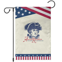 George Washington The American Revolution Patriotic Garden Flag Distressed Sketch Historic Graphic