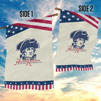 George Washington The American Revolution Patriotic Garden Flag Distressed Sketch Historic Graphic