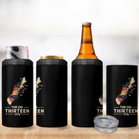 The OG Thirteen 1776 Original Colonies Map 4 in 1 Can Cooler Tumbler Funny Retro American History