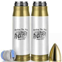 Spilling The Tea Since 1773 Bullet Tumbler Boston Tea Party Vintage Historical Sketch Graphic