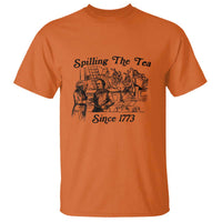 Spilling The Tea Since 1773 T Shirt Boston Tea Party Vintage Historical Sketch Graphic