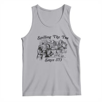 Spilling The Tea Since 1773 Tank Top Boston Tea Party Vintage Historical Sketch Graphic