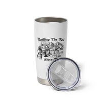 Spilling The Tea Since 1773 Tumbler Cup Boston Tea Party Vintage Historical Sketch Graphic