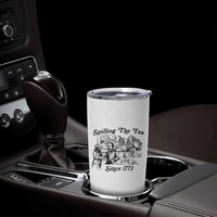 Spilling The Tea Since 1773 Tumbler Cup Boston Tea Party Vintage Historical Sketch Graphic