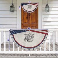 Spilling The Tea Since 1773 Patriotic Fan Flag Boston Tea Party Vintage Historical Sketch Graphic