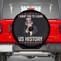 Uncle Sam I Want You To Learn US History Spare Tire Cover Patriotic Teachers Students