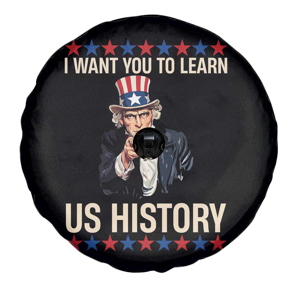 Uncle Sam I Want You To Learn US History Spare Tire Cover Patriotic Teachers Students