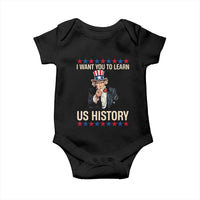 Uncle Sam I Want You To Learn US History Baby Onesie Patriotic Teachers Students