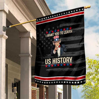 Uncle Sam I Want You To Learn US History Patriotic Garden Flag Teachers Students