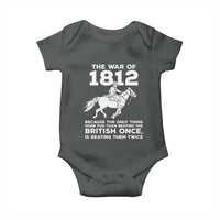 The War Of 1812 Baby Onesie Beating The British Twice Funny Patriotic Military History
