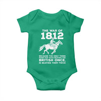 The War Of 1812 Baby Onesie Beating The British Twice Funny Patriotic Military History