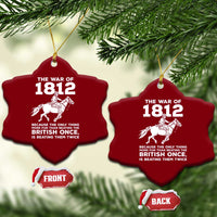 The War Of 1812 Ceramic Ornament Beating The British Twice Funny Patriotic Military History