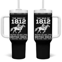 The War Of 1812 Tumbler With Handle Beating The British Twice Funny Patriotic Military History