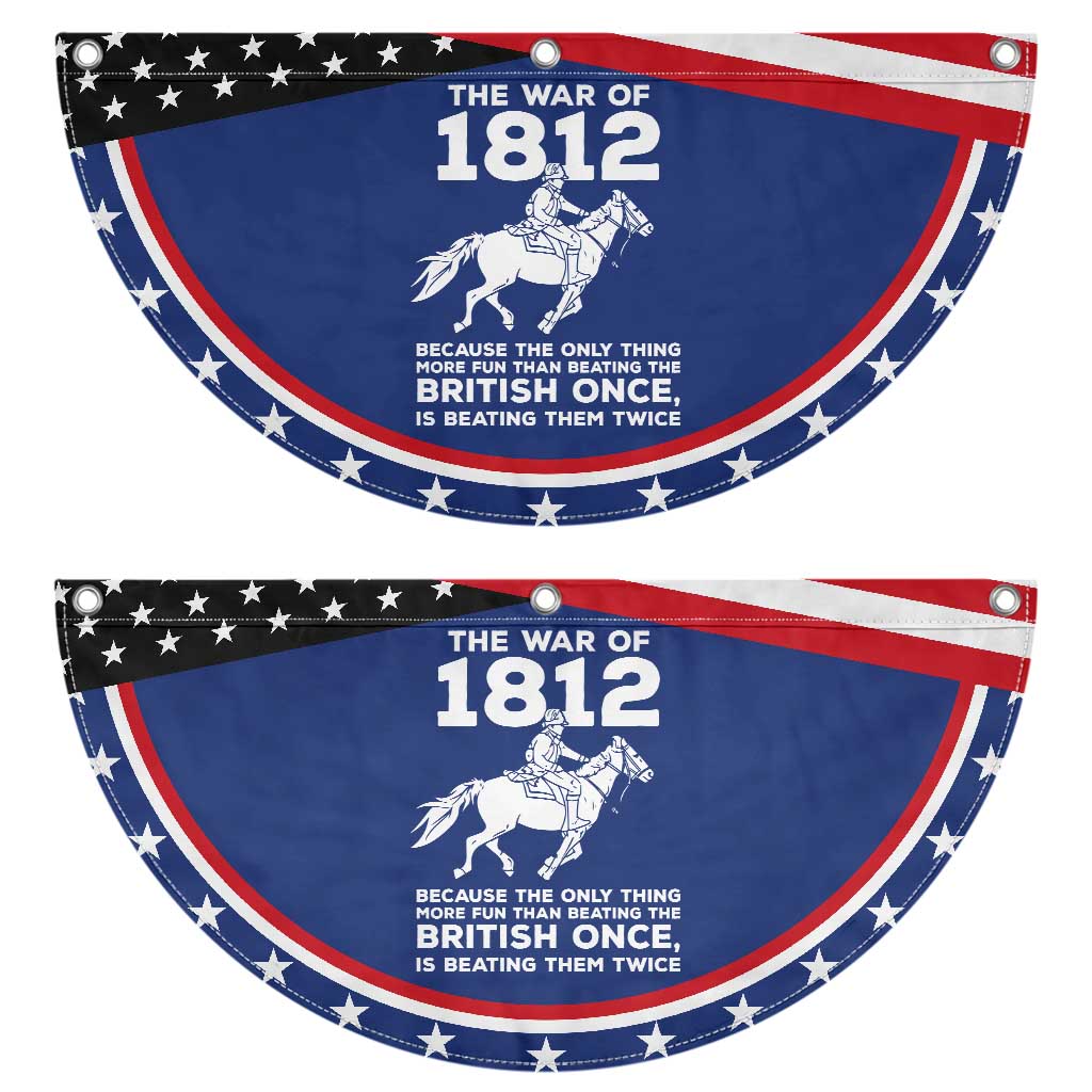 The War Of 1812 Patriotic Fan Flag Beating The British Twice Funny Military History