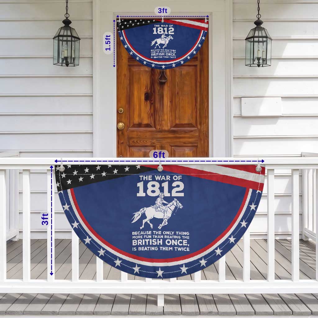The War Of 1812 Patriotic Fan Flag Beating The British Twice Funny Military History