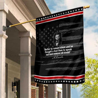 Abraham Lincoln Wise Quote Patriotic Garden Flag Better To Remain Silent Sarcastic Wisdom