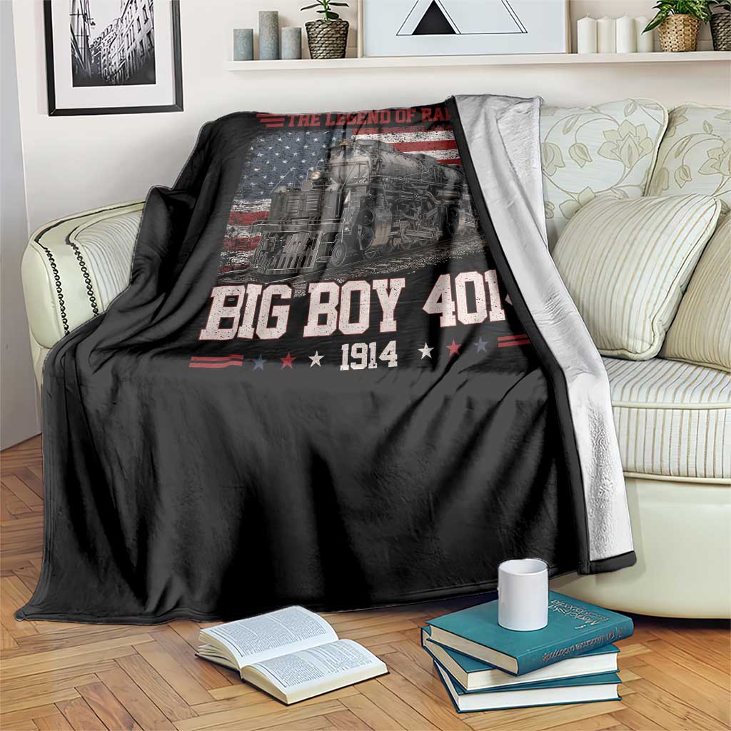 Vintage Steam Locomotive Heritage Throw Blanket The Legend of Rails American Flag