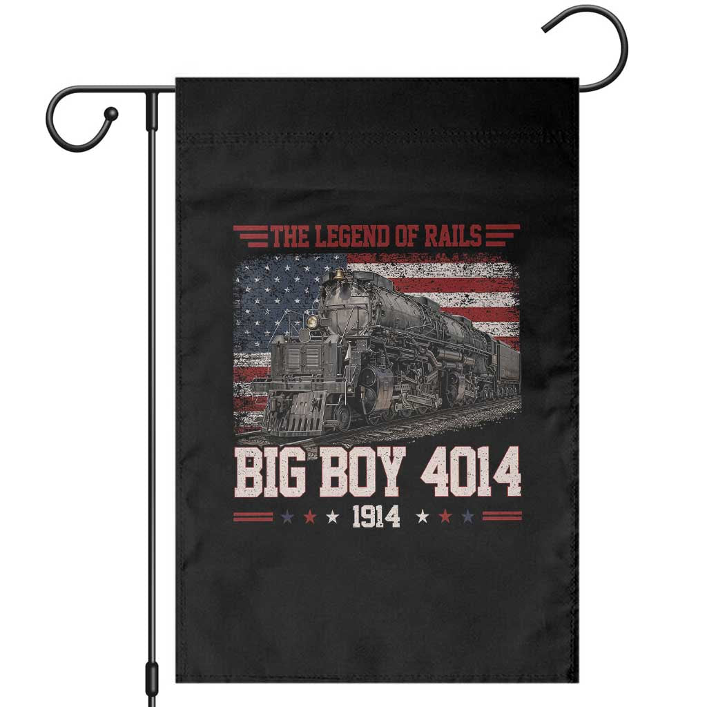 Vintage Steam Locomotive Heritage Garden Flag The Legend of Rails American Flag