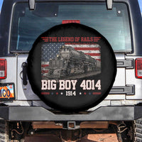 Vintage Steam Locomotive Heritage Spare Tire Cover The Legend of Rails American Flag