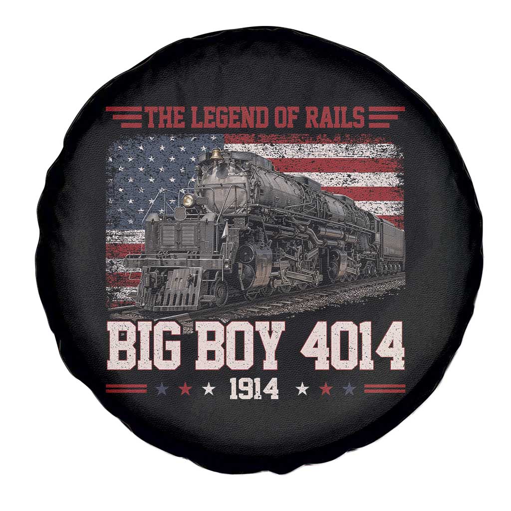Vintage Steam Locomotive Heritage Spare Tire Cover The Legend of Rails American Flag