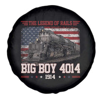 Vintage Steam Locomotive Heritage Spare Tire Cover The Legend of Rails American Flag