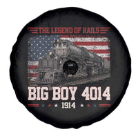 Vintage Steam Locomotive Heritage Spare Tire Cover The Legend of Rails American Flag