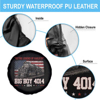 Vintage Steam Locomotive Heritage Spare Tire Cover The Legend of Rails American Flag