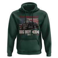 Vintage Steam Locomotive Heritage Hoodie The Legend of Rails American Flag