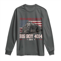 Vintage Steam Locomotive Heritage Long Sleeve Shirt The Legend of Rails American Flag