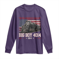 Vintage Steam Locomotive Heritage Long Sleeve Shirt The Legend of Rails American Flag